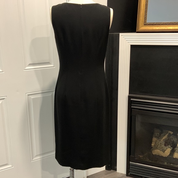 2/$35 EUC Louben Black Dress with Ruffle detail - Picture 2 of 3